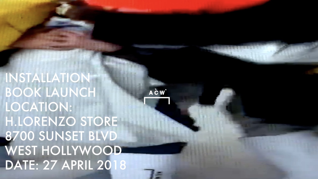 A COLD WALL H Lorenzo Installation Book Signing april 2018