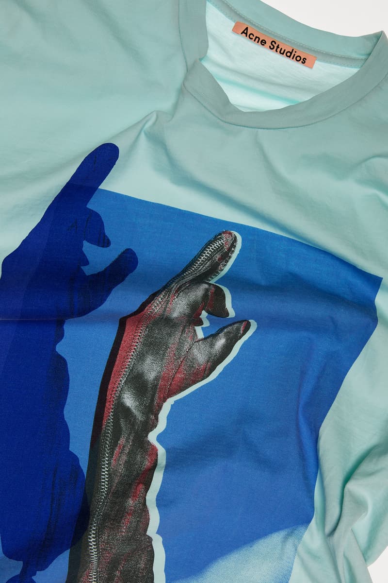Acne Studios special editon tee shirt capsule graphic fall winter 2018 collection capsule middle finger april 26
