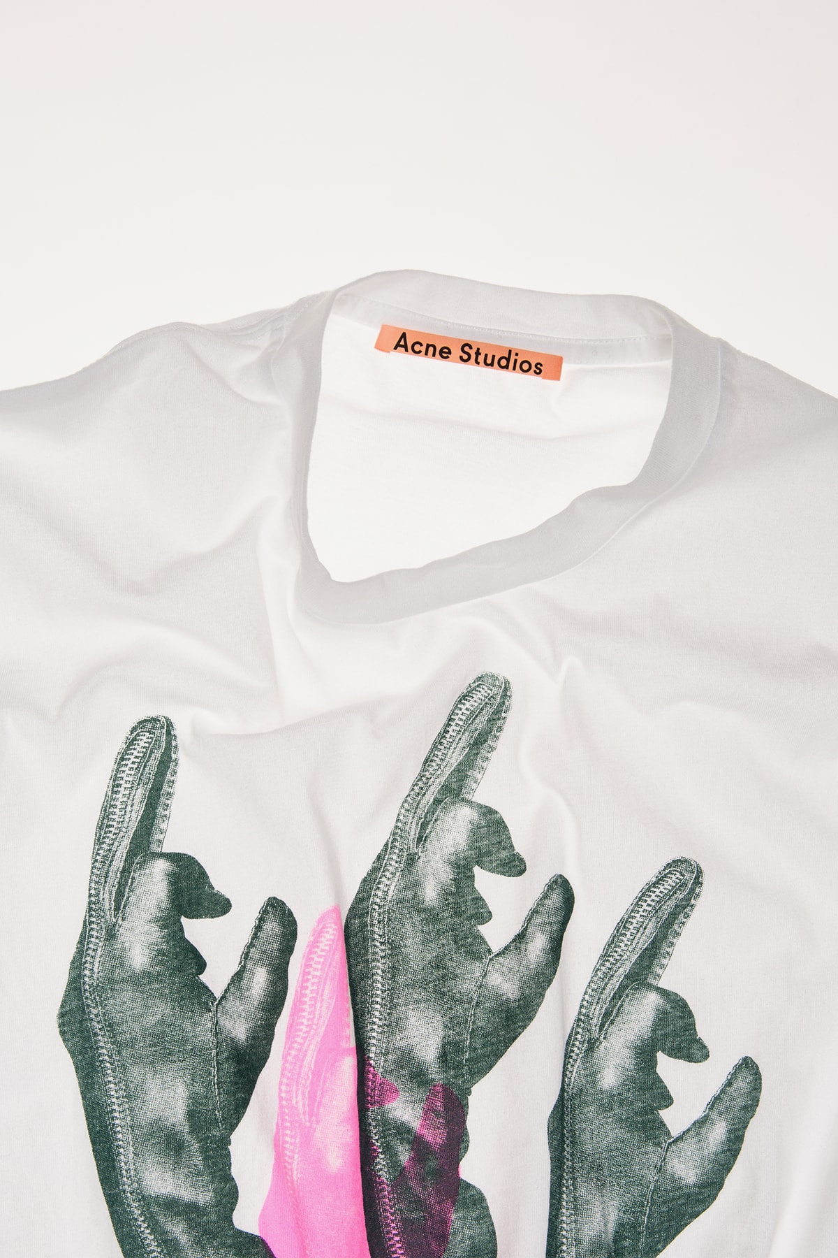 Acne Studios special editon tee shirt capsule graphic fall winter 2018 collection capsule middle finger april 26