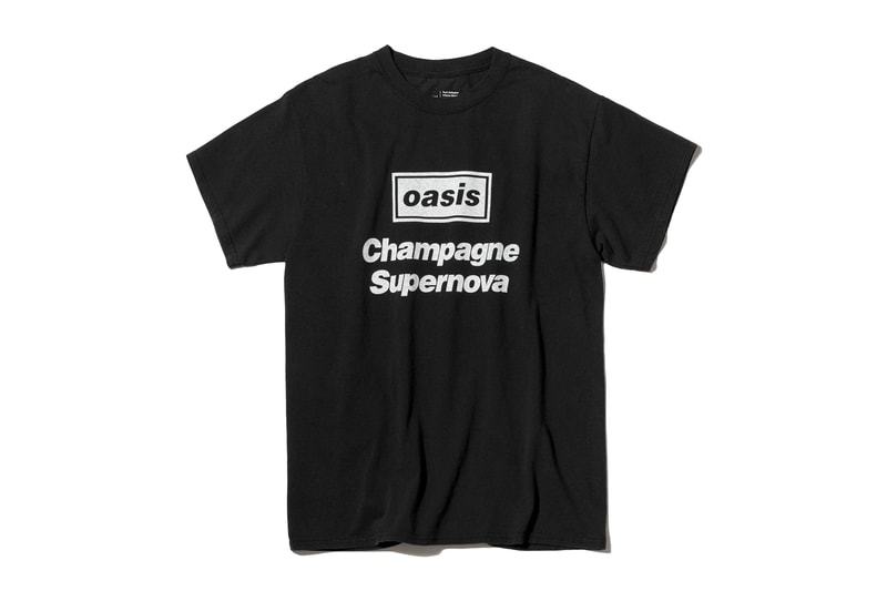 Oasis ADAM ET ROPÉ tee shirt collaboration collection liam gallagher wonderwall japan exclusive sony music publishing Champagne Supernova Don’t Look Back in Anger Live Forever Supersonic