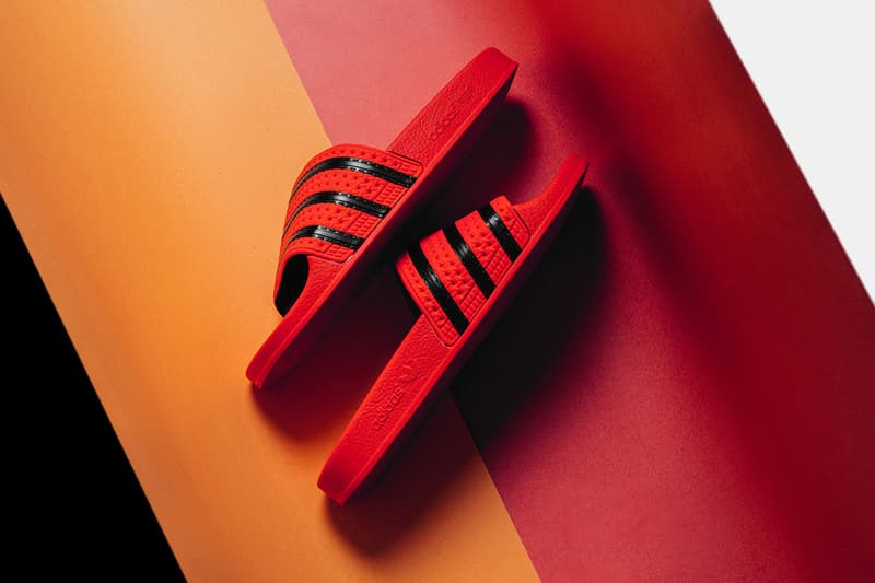 adidas Originals Adilette Slides spring summer 2018 Regal Coral Regal Gold release info