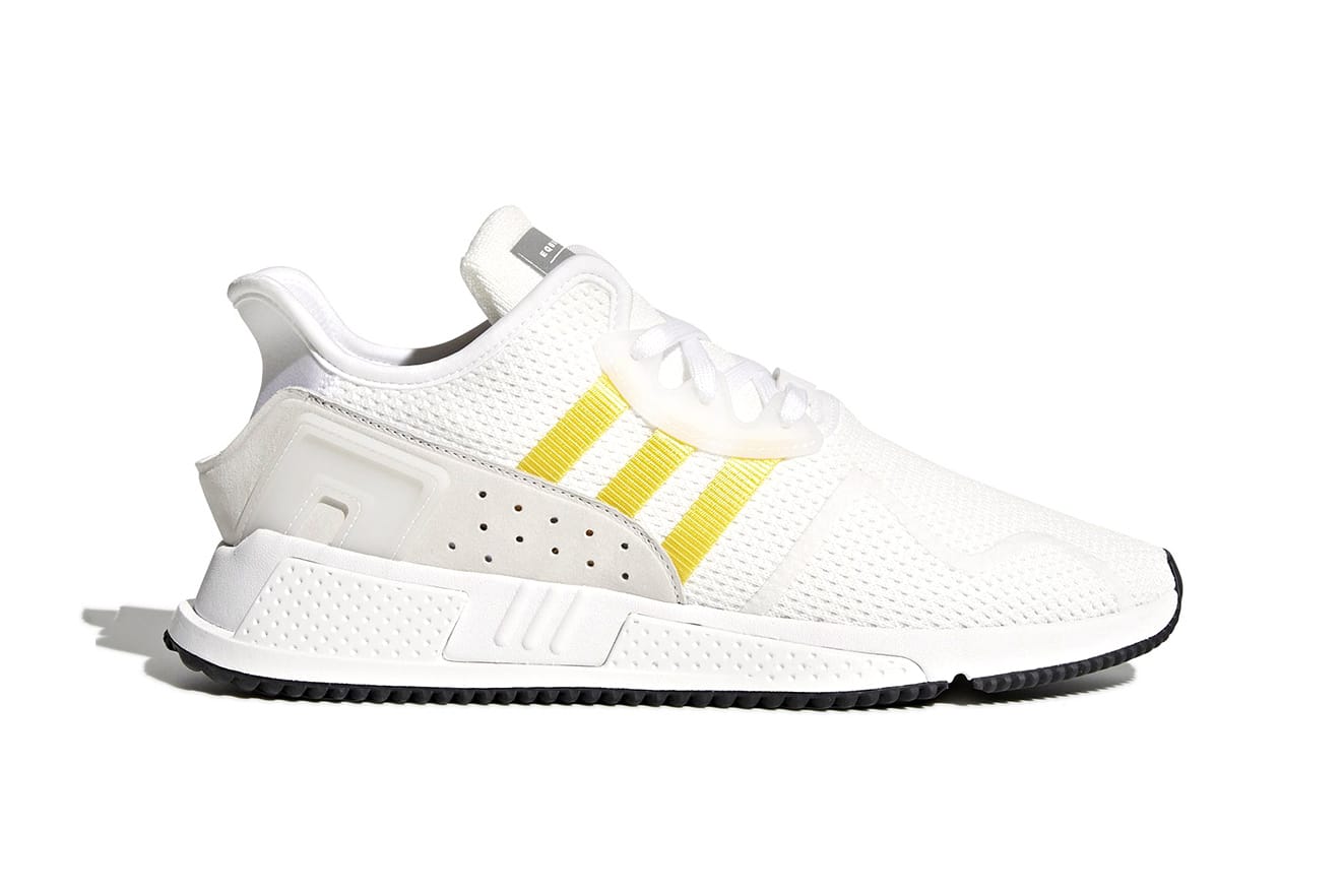 adidas white and yellow shoes