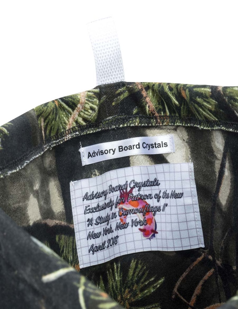 Advisory Board Crystals Study in Camouflage II Complete Look patron of the new capsule collection collaboration april 30 2018 drop release debut close info exclusive