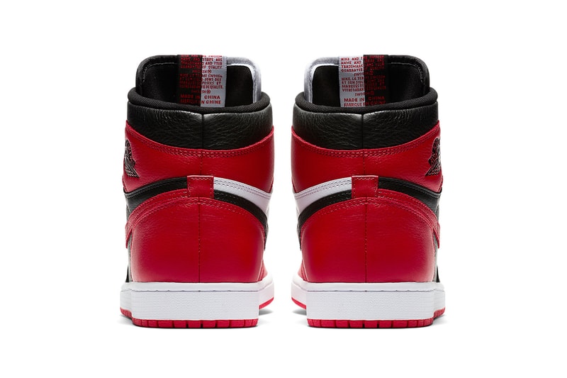 Air Jordan 1 Homage To Home Banned Chicago black red sneakers footwear release drop