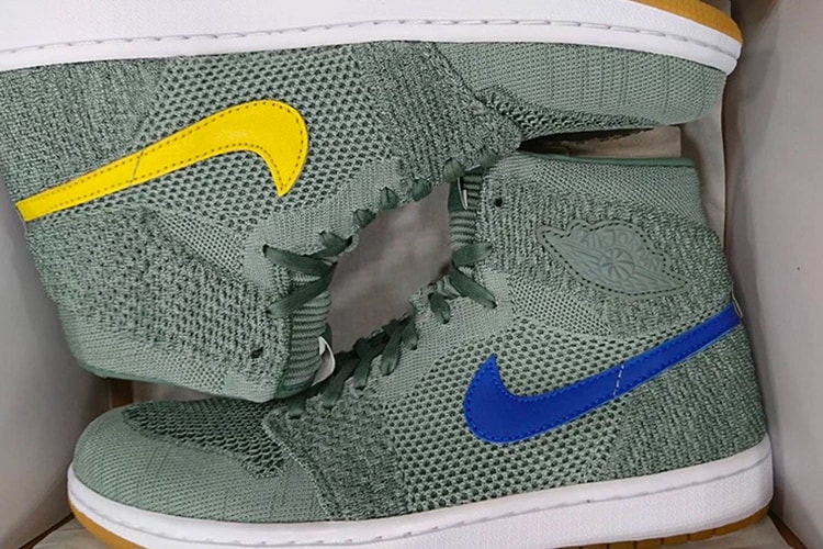 Take a First Look at the Air Jordan 1 Retro High Flyknit "Clay Green"