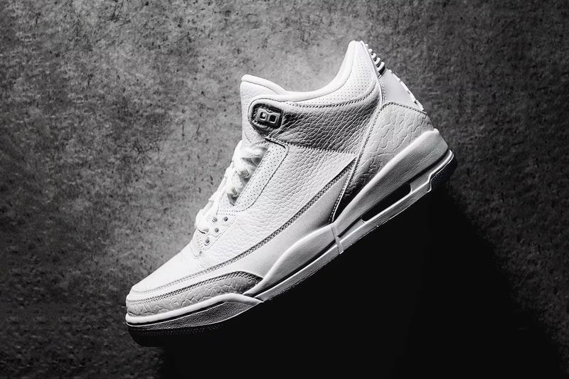 Air Jordan 3 Pure White Closer Look footwear 2018 july jordan brand