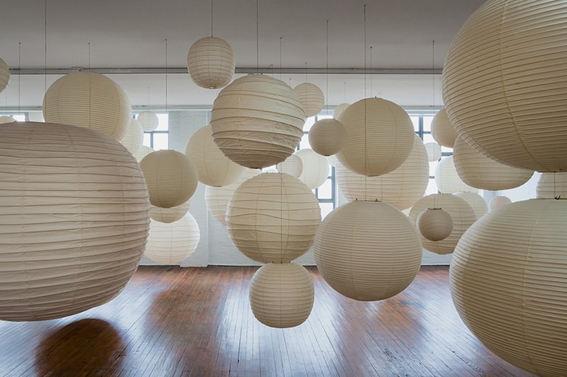 Akari Sculpture by Other Means Exhibition Noguchi Museum ymer malta paper lamps