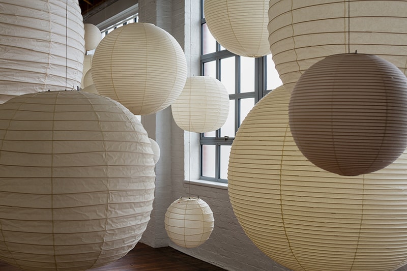 Akari Sculpture by Other Means Exhibition Noguchi Museum ymer malta paper lamps