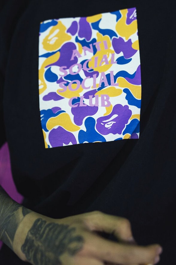 Anti Social Social Club BAPE Release Los Angeles Hoodie T-shirt Cap Hat Camo Neek Lurk For Sale Pricing Availability