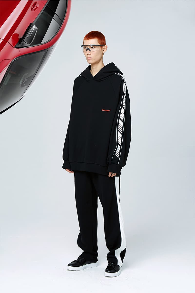 ANTIMATTER Fall Winter 2018 Lookbook collection release date info drop korea puffer jacket fleece oversized track suit