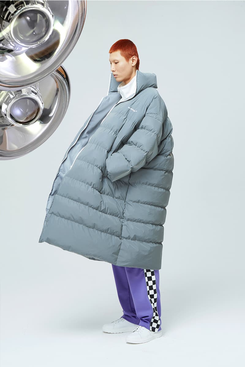 ANTIMATTER Fall Winter 2018 Lookbook collection release date info drop korea puffer jacket fleece oversized track suit