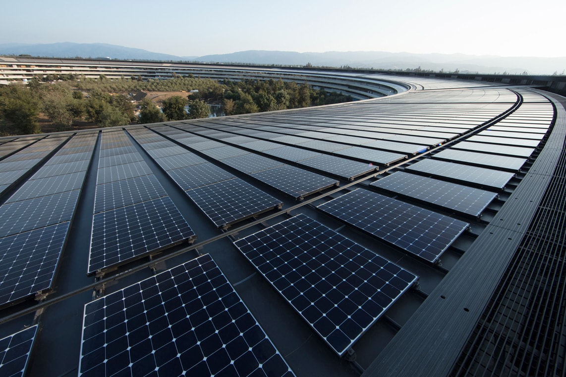 Apple Globally Powered 100 Percent Renewable Energy