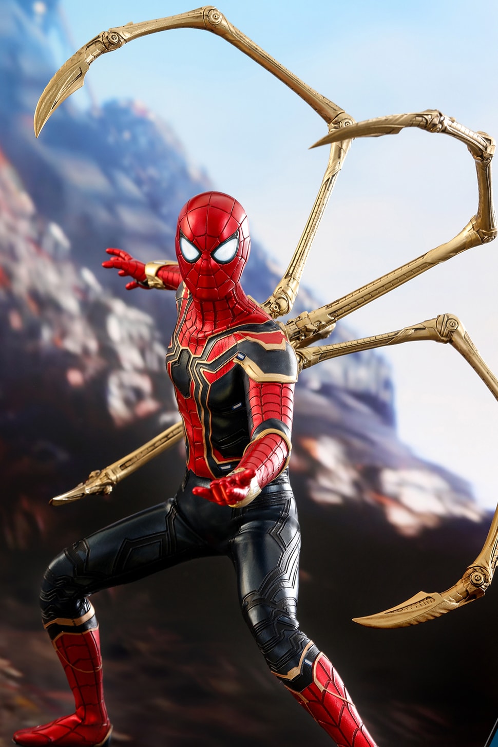 Avengers Infinity War Hot Toys Iron Spider Man Collectible Figure Tony Stark Tom Holland Marvel Action Comic