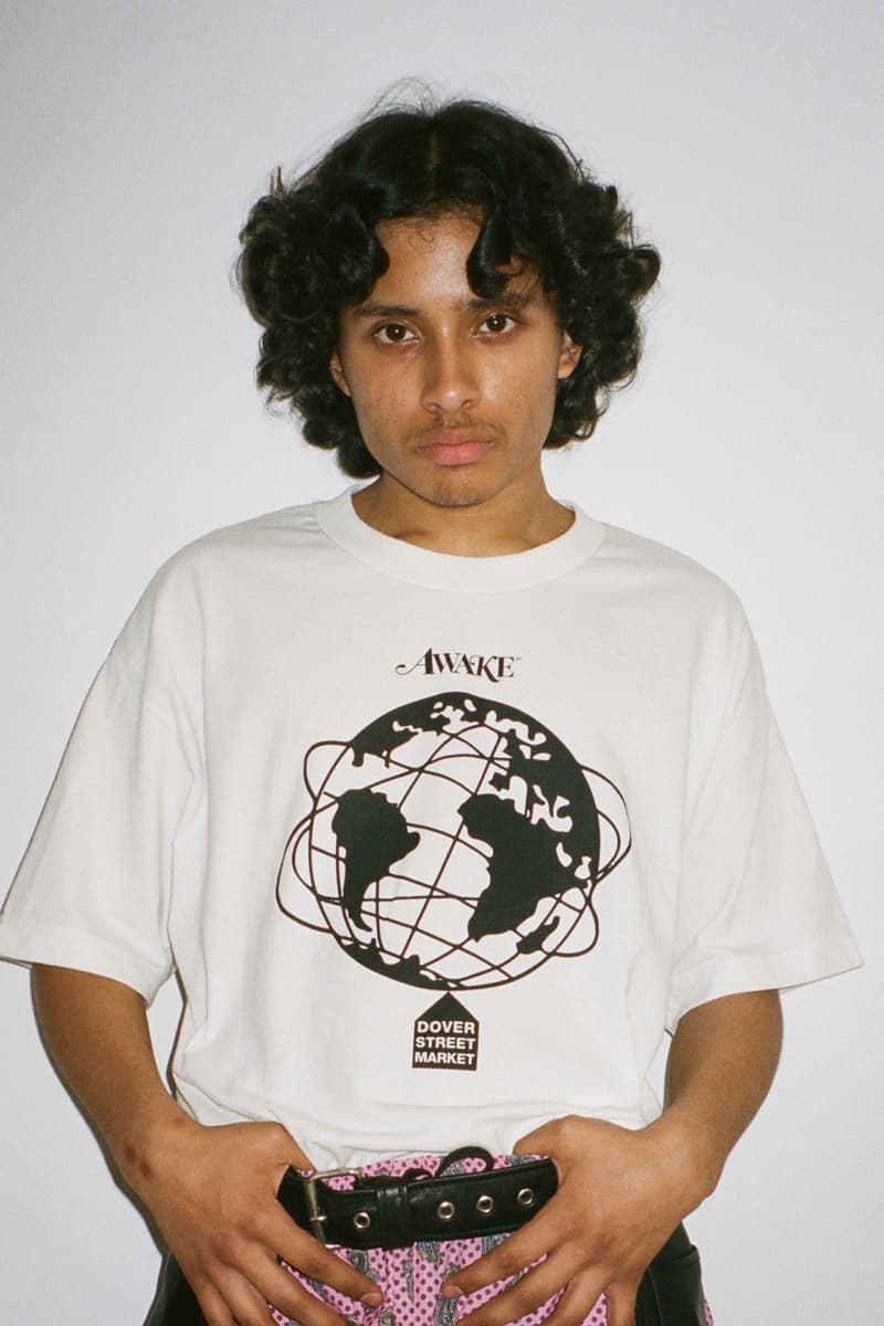 Awake NY Dover Street Market Spring Summer 2018 Drop SS18 tee shirt collaboration collection debut release installation may 3 limited edition co branding angelo baque