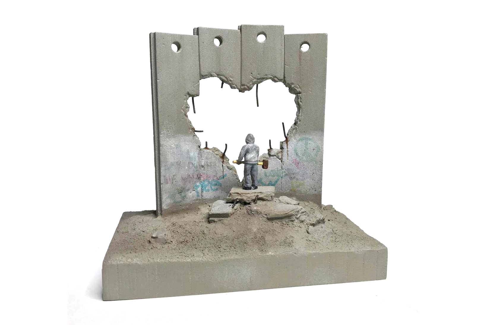 banksy walled off hotel wall section souvenir art artwork collectible