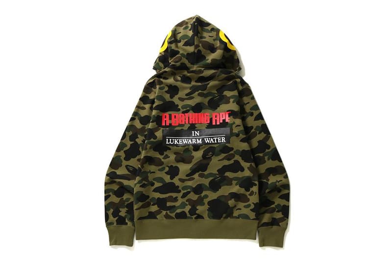 bape lukewarm water hoodie