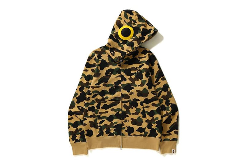 bape side zip hoodie