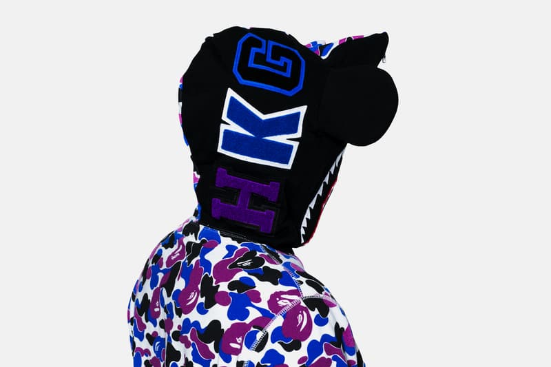 BAPE a bathing ape Hong Kong 12th Anniversary shark Hoodie Giveaway camo baby milo