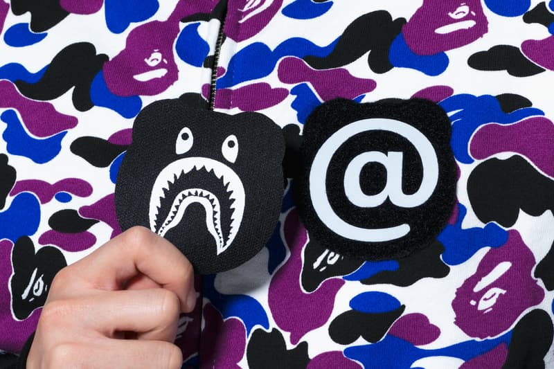 BAPE a bathing ape Hong Kong 12th Anniversary shark Hoodie Giveaway camo baby milo