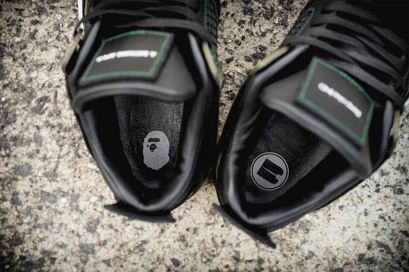 BAPE Air Jordan 4 GORE TEX BespokeIND Custom camo a bathing ape sneakers shoes footwear camouflage melbourne hand painted 8 limited pairs april 6 release date info drop