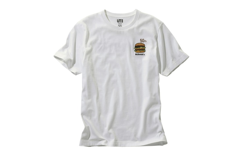 Mcdonalds Uniqlo UT Big Mac Collaboration 50th anniversary collection japan april 2018 drop release info coupon meal sandwich t tee shirts