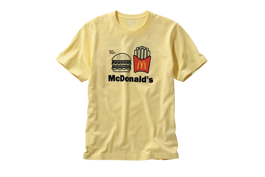 Mcdonalds Uniqlo UT Big Mac Collaboration 50th anniversary collection japan april 2018 drop release info coupon meal sandwich t tee shirts