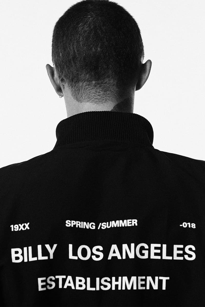 BILLY Spring Summer 2018 Collection Lookbook ESTABLISHMENT release info