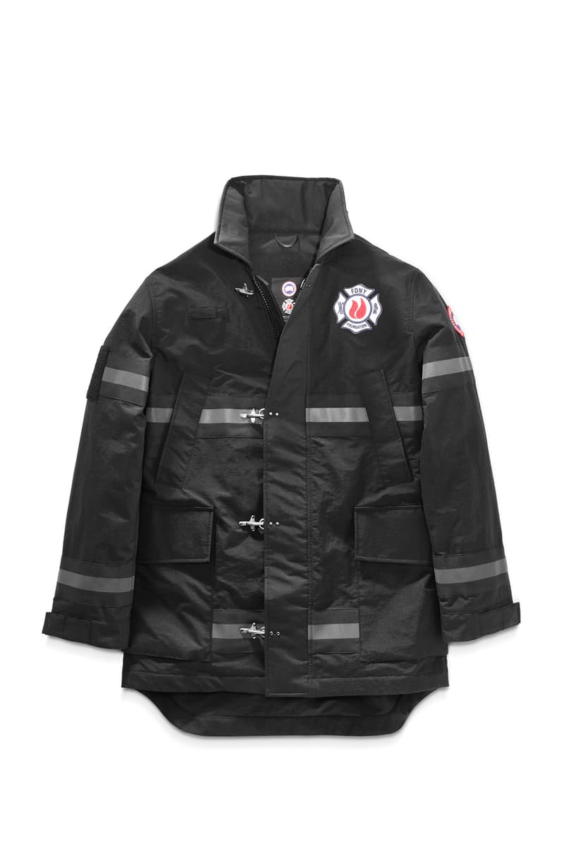 Canada Goose FDNY fire department new york The Bravest Coat collaboration charity april 6 2018 drop release