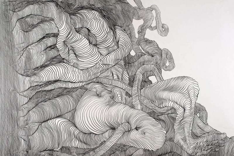 Carl Krull Creates Massive Ink Drawings for Latest "Resonance" Exhibit