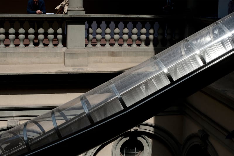 Carston Höller Erects 60-Foot Slides at Florence's Palazzo Strozzi