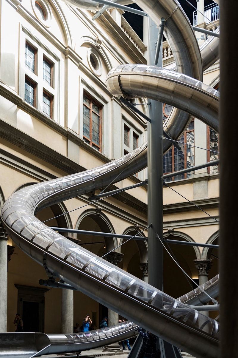 Carston Holler 60 Foot Slides Florence Palazzo Strozzi