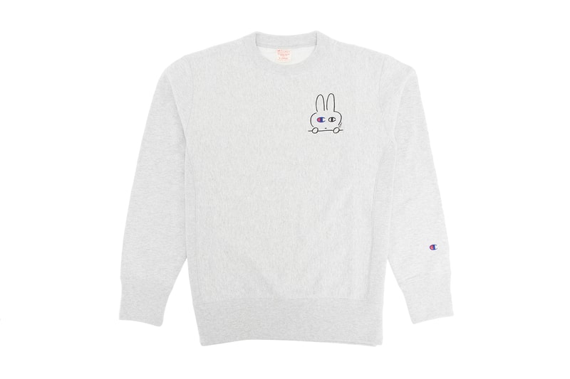 Champion Beams Limited Edition Artist Series Collection Grey White Sweatshirts T-Shirts Ju Jullien Yu Nagaba Yusuke Hanai Call Me Georges