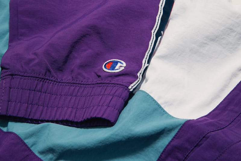 purple champion tracksuit