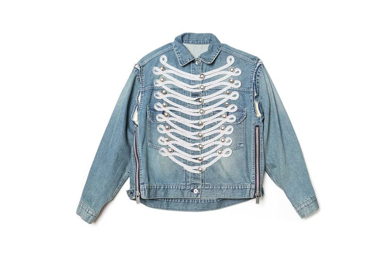 Sacai Chrome Hearts Dover Street market ginza new york london singapore japan exclusive leather shirt denim jackets drop release april 14 21 2018 info date collection