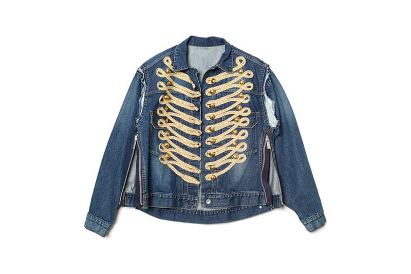 Sacai Chrome Hearts Dover Street market ginza new york london singapore japan exclusive leather shirt denim jackets drop release april 14 21 2018 info date collection
