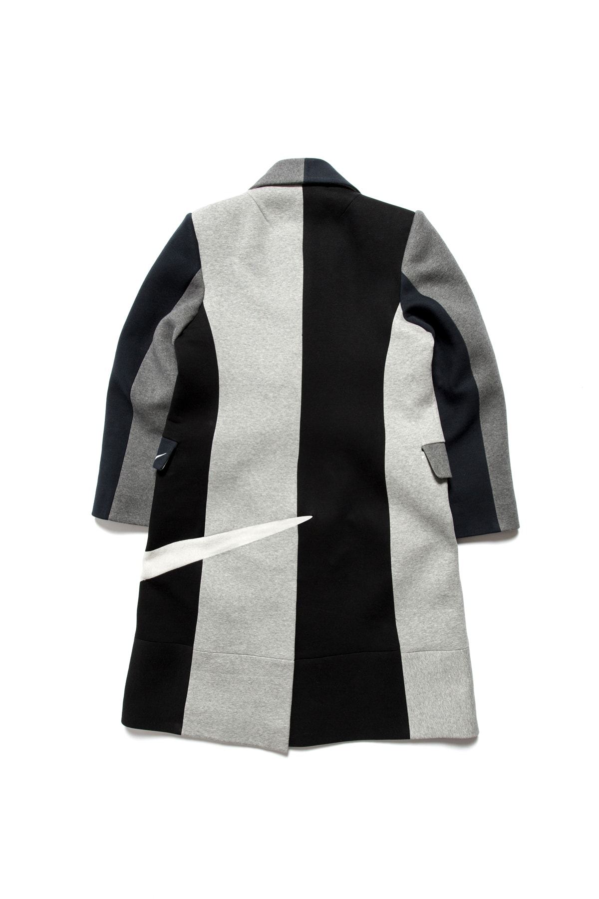 clothsurgeon nike patchwork coat vest remake england london rebuild spring 2018 swoosh reflective sweatpants fleece pocket 3M