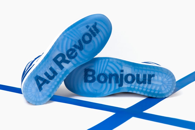 Colette Air Jordan 1 Au Revoir Nike Jordan Brand Michael Jordan Sneakers Kicks Colette Paris Rare Sneakers Stock x Friends and Family Sarah Andelman Colette Roussaux