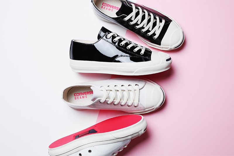 Converse Japan BEAMS BOY Jack Purcell white black patent leather april 13 2018 release date info drop sneakers shoes footwear