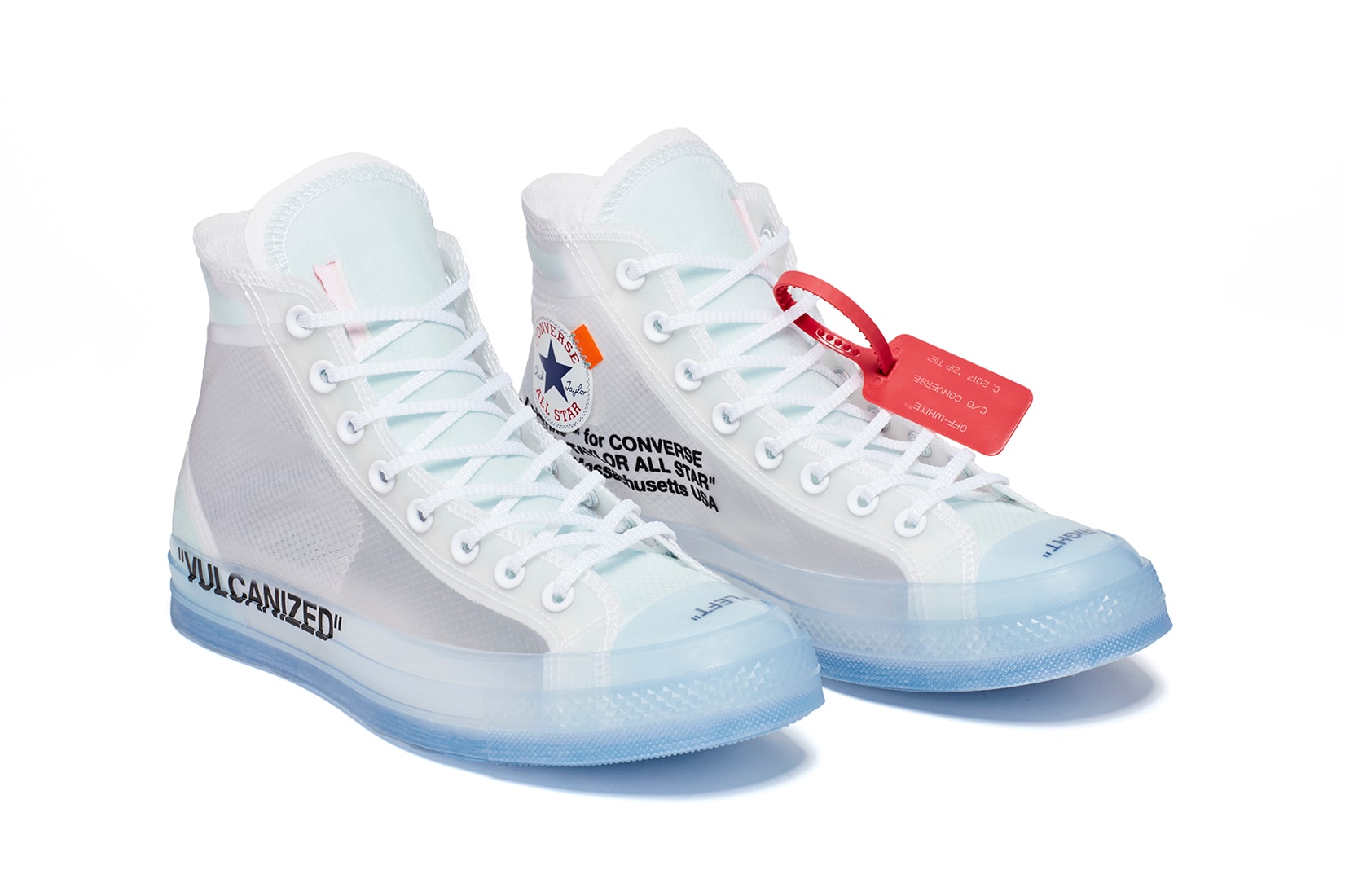 Off-White c/o Virgil Abloh Kick Off Zip-tie-tag Sneakers in White