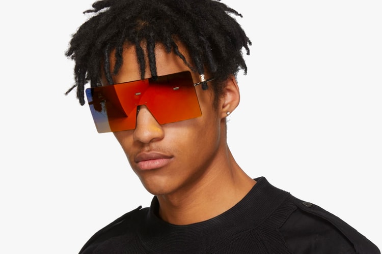Dior Homme's Shield-Style Shades Deflect the Tiny Sunglasses Trend