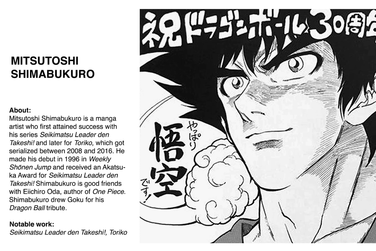 Dragon Ball Manga Comic Book Artists Yu Gi Oh One Piece Bleach Gin Tama Jojos Bizarre Adventure Slam Dunk
