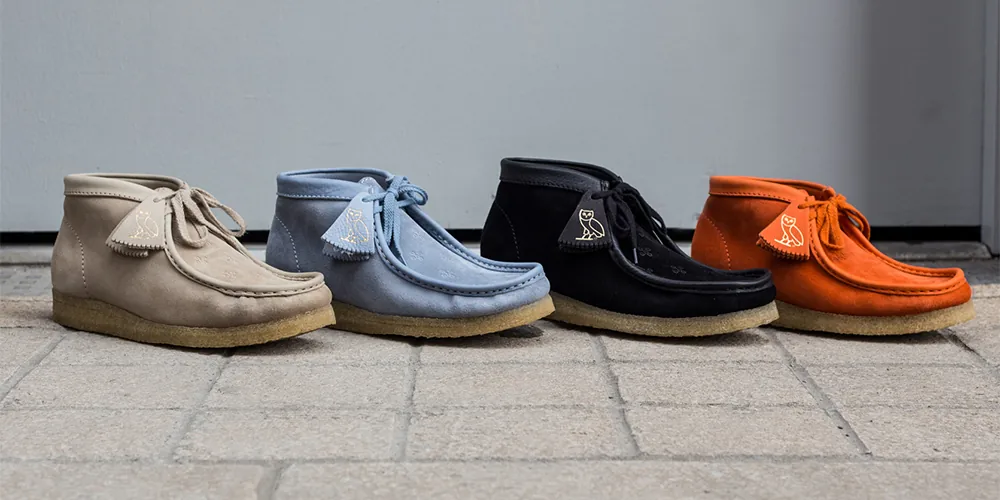 drake clarks wallabees