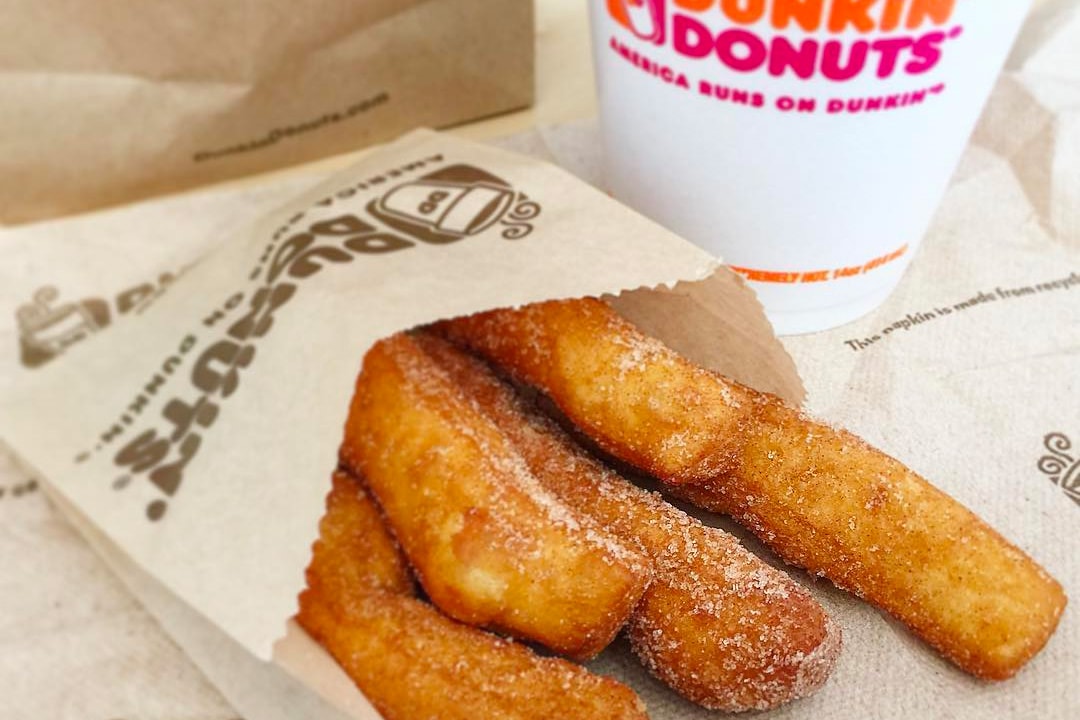 Dunkin' Donuts Donut Fries $2 Menu snack cinnamon sugar boston available