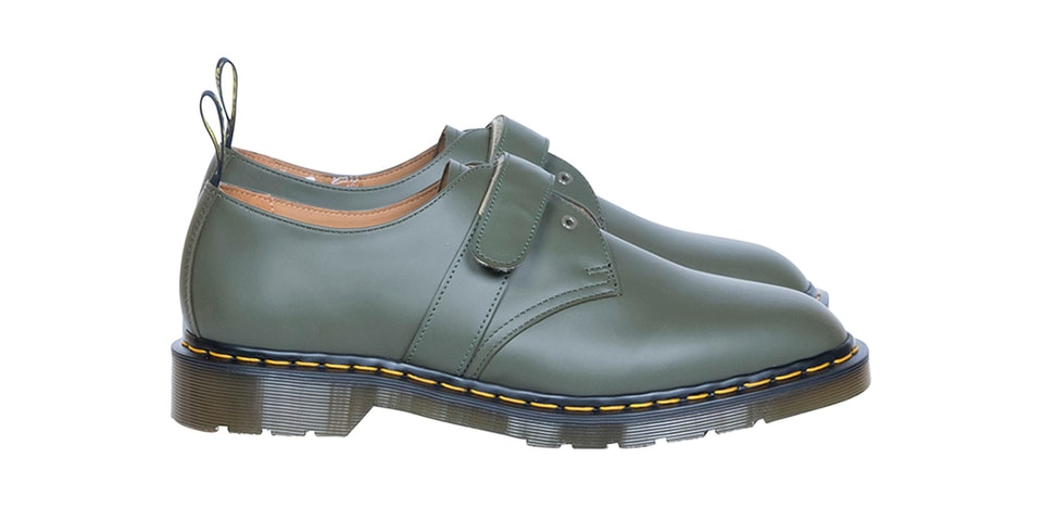 Military-inspired version of the second Dr. Martens shoe ever made: the 1461 1461 Orleans in Navy | Dr. Martens main image 2