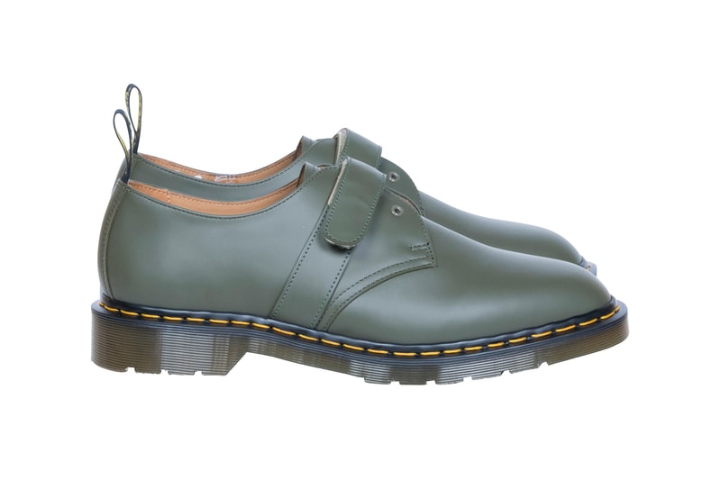 Engineered Garments Dr. Martens Daiki Suziki 1461 Low-Top 3-Eye Velcro Closer Look Milk Shake khaki navy Oxblood black white shoes footwear Nepenthes