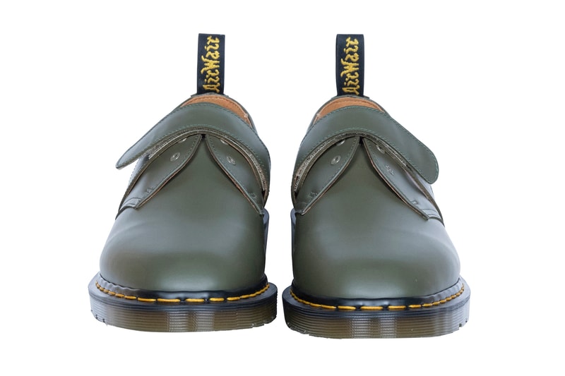 Engineered Garments Dr. Martens Daiki Suziki 1461 Low-Top 3-Eye Velcro Closer Look Milk Shake khaki navy Oxblood black white shoes footwear Nepenthes