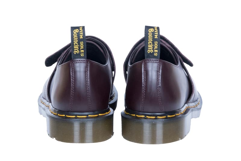 Engineered Garments Dr. Martens Daiki Suziki 1461 Low-Top 3-Eye Velcro Closer Look Milk Shake khaki navy Oxblood black white shoes footwear Nepenthes