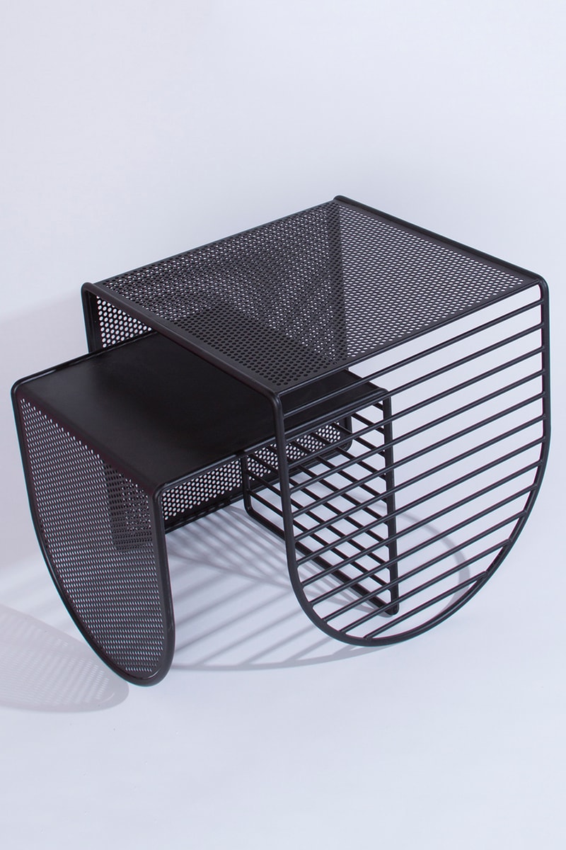 Eric Trine Furniture Collection "Pop Perf Group" Creative Colorful Perforated Steel Designs For Sale Availability Pricing