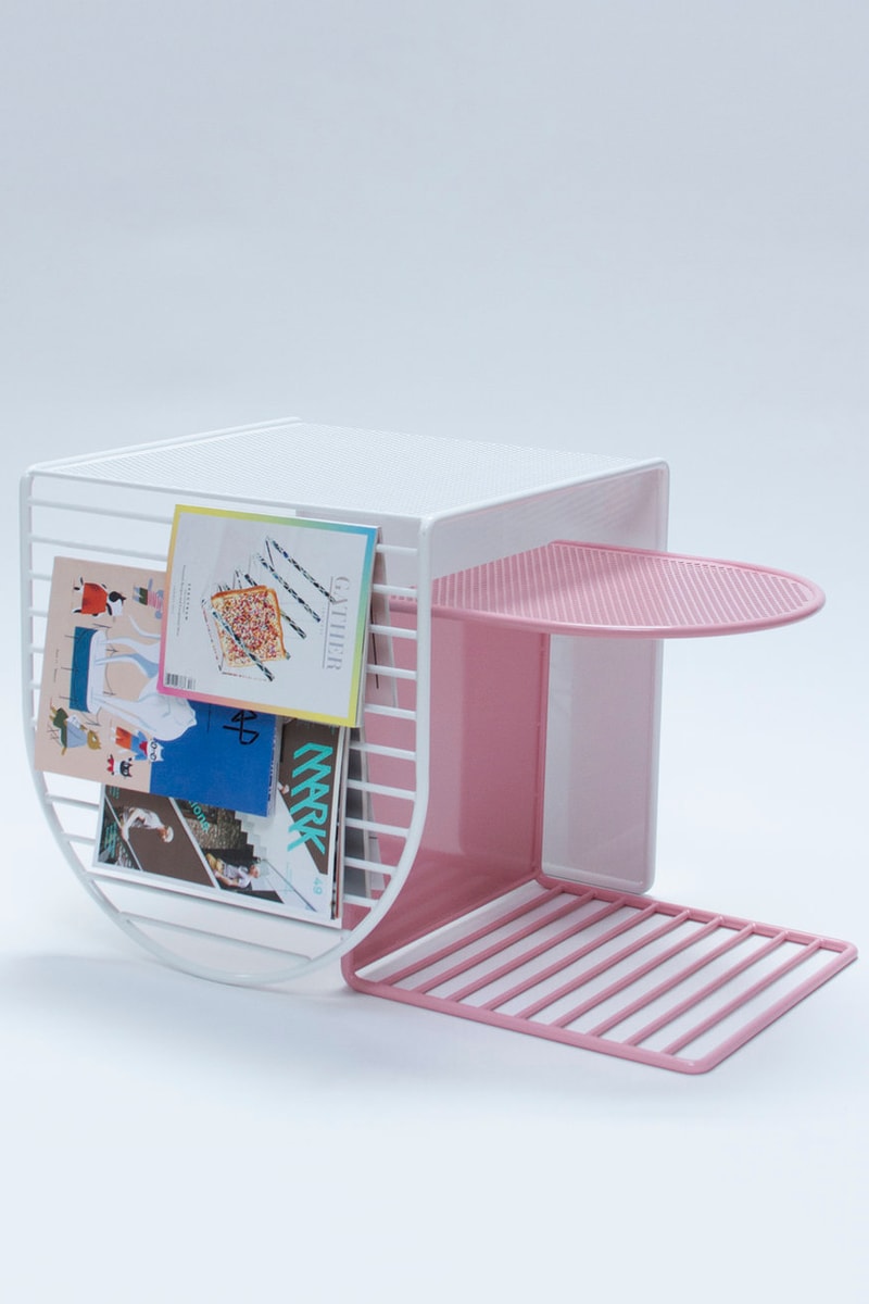 Eric Trine Furniture Collection "Pop Perf Group" Creative Colorful Perforated Steel Designs For Sale Availability Pricing