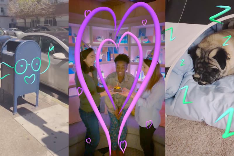 Facebook Stories AR Doodles Instagram Boomerang